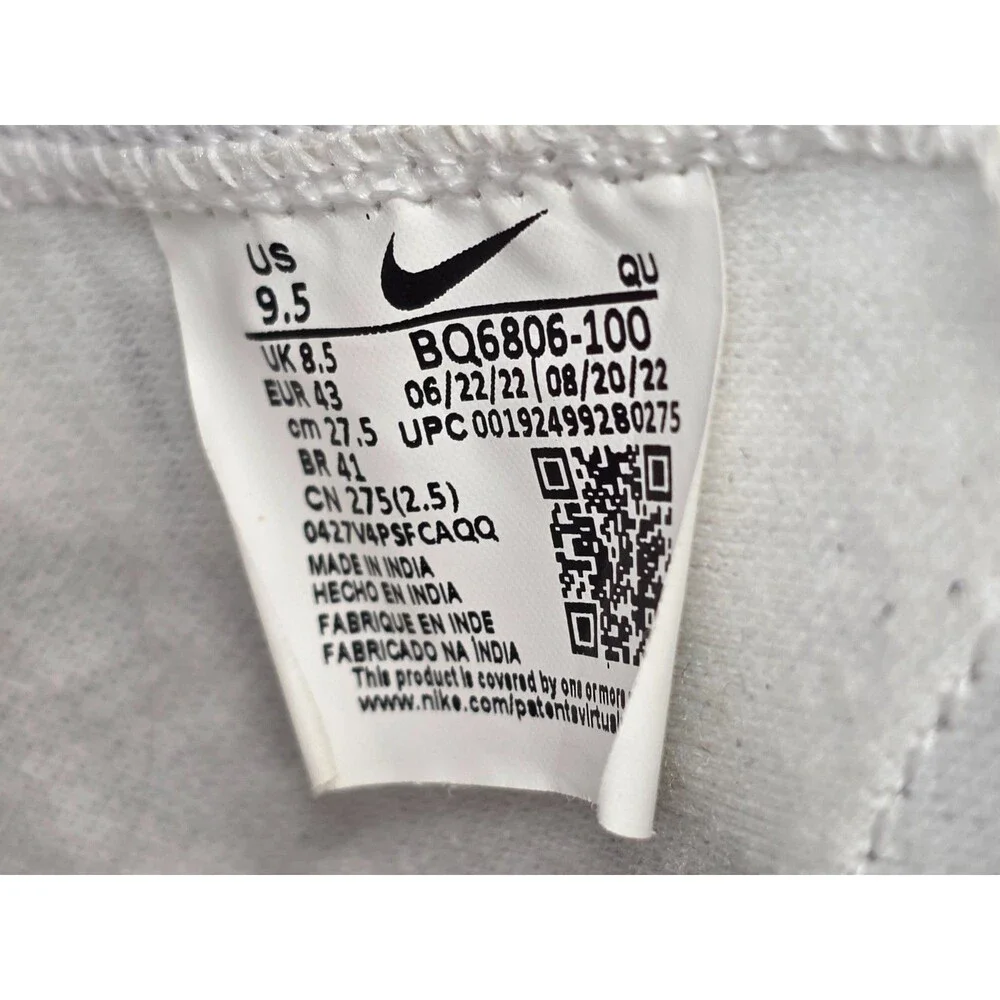 Nike Blazer Mid '77 Vintage High Top White Sneakers (BQ6806-100)  M US9.5/W US11